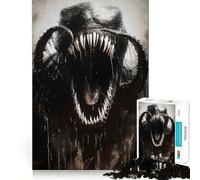 Puzzle da 1000 pezzi per adulti,mostro nero,incastro perfetto,gioco di logica,regalo per rilassarsi,divertimento per il compleanno 50x75cm
