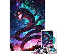 Puzzle da 1000 pezzi per adulti mostro serpente cosmico gioco per famiglie stimola la memoria compleanni e occasioni speciali (dimensioni 50x75cm)