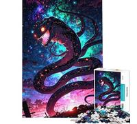 Puzzle da 1000 pezzi per adulti mostro serpente cosmico gioco rompicapo per adulti un'opera d'arte per compleanno e Natale (dimensioni 38x26cm)