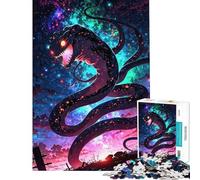 Puzzle da 1000 pezzi per adulti mostro serpente cosmico gioco rompicapo per adulti un'opera d'arte per compleanno e Natale (dimensioni 38x52cm)