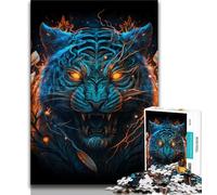 Puzzle da 1000 pezzi per adulti mostro tigre mutante 1000 pezzi per adolescenti rafforza l'amore tra coppie dai 14 anni in su 38x26cm