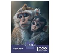 Puzzle Da 1000 Pezzi Per Adulti Mother Monkey Holding Baby Puzzle Per Adulti Giochi Rilassanti Difficili Opportunità Di Gioco Impegnative Come Regali Per Tutta La Famiglia 38x26cm/1000pcs