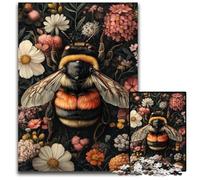 Puzzle da 1000 pezzi per adulti, motivo: api e fiori, in legno, giochi e giocattoli, compleanni e regali per bambini dai 14 anni in su, 50x75cm
