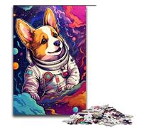 Puzzle da 1000 pezzi per adulti motivo astronauta corgi per bambini fai da te ottimo regalo di Natale per adolescenti dai 14 anni in su 75x50 cm