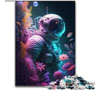 Puzzle da 1000 pezzi per adulti, motivo: astronauta, in legno, perfetto regalo di Natale e Capodanno, regalo per le feste, 50x75cm, coinvolgente attività di gioco per la famiglia