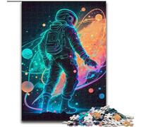 Puzzle da 1000 pezzi per adulti,motivo: astronauta spaziale,in legno,ideale per il divertimento in famiglia,il relax e come regalo di Natale Dimensioni: 50 x 75cm,perfetto per adolescenti e famiglie