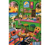 Puzzle da 1000 pezzi, per adulti, motivo: bar sulla spiaggia