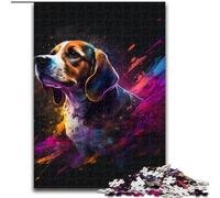 Puzzle da 1000 pezzi per adulti, motivo: Beagle fantasy, in legno, idea regalo unica fai da te per la casa, 50x75cm, decorazione artistica fai da te, regalo di compleanno perfetto
