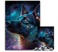 Puzzle da 1000 pezzi per adulti, motivo: cane da pastore, in legno, perfetto per adolescenti, per rafforzare i legami familiari, rompicapo e regalo fai da te per la casa, 50x75CM/19,68x29,52 pollici.