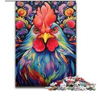 Puzzle da 1000 pezzi per adulti, motivo: cavalli colorati, in legno, perfetto come decorazione fai da te o regalo di compleanno 50x75cm, perfetto per compleanni, vacanze, Natale e Halloween