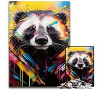 Puzzle da 1000 pezzi per adulti, motivo: cavalli e graffiti, puzzle in legno per adulti, attività divertenti a casa, regalo di compleanno, regali da viaggio, 50x75CM/19,68x29,52 pollici.