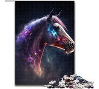 Puzzle da 1000 pezzi per adulti, motivo: cavallo galattico, in legno, per stimolare l'interazione familiare e stimolare il cervello, sfida di attività per famiglie(50x75cm)