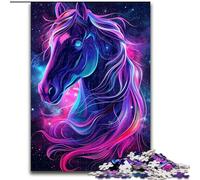 Puzzle da 1000 pezzi per adulti, motivo: cavallo viola da sogno, regalo perfetto per compleanni, feste e decorazioni per la casa (dimensioni 26x38cm)