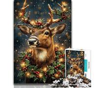 Puzzle da 1000 pezzi per adulti, motivo: cervi, 1000 pezzi, ideale come regalo per tutta la famiglia, dai 14 anni in su, 50x75cm