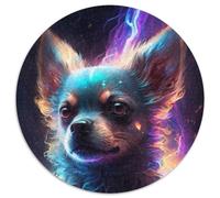 Puzzle da 1000 pezzi per adulti, motivo: Chihuahua Fulmine, in cartone, regalo perfetto per compleanni, feste e decorazioni per la casa (67,5x67,5cm)