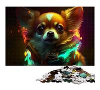 Puzzle da 1000 pezzi per adulti motivo chihuahua per famiglie per divertirsi a casa come regalo di compleanno da viaggio 1000 pezzi (75x50 cm)