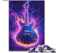 Puzzle da 1000 pezzi per adulti, motivo chitarra galattica, per principianti, ideale come regalo di compleanno e per le feste (dimensioni 26x38cm)