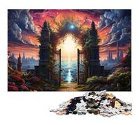 Puzzle da 1000 pezzi per adulti motivo cielo stellato fantasy difficile difficile ottimo regalo e giocattolo per adolescenti dai 14 anni in su 1000 pezzi (38x26 cm)