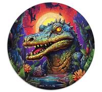 Puzzle da 1000 pezzi per adulti, motivo: coccodrilli del Nilo. Puzzle da 1000 pezzi perfetto per il divertimento in famiglia a Natale, Ringraziamento, compleanni e Pasqua (67,5x67,5 cm).