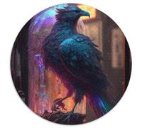 Puzzle da 1000 pezzi per adulti, motivo: corvo, adatto per compleanni, Halloween, Ringraziamento, Pasqua, 67,5x67,5 cm