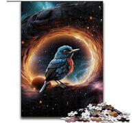 Puzzle da 1000 pezzi per adulti, motivo: corvo fantasy, realizzato in cartone, decorazione colorata per la casa e gioco interattivo per famiglie, (26x38cm)
