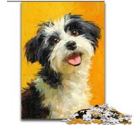 Puzzle da 1000 pezzi per adulti, motivo cucciolo felice, per principianti, ideale come regalo di compleanno e per le feste (dimensioni 26x38cm)