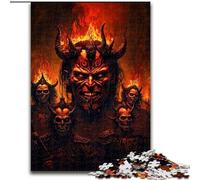Puzzle da 1000 pezzi per adulti, motivo: Demoni dell'Inferno, in legno, con gioco interattivo per famiglie, tutte le età 1000 pezzi(50x75cm)