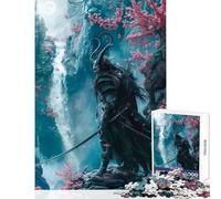 Puzzle da 1000 pezzi per adulti motivo: diavolo samurai shogun giocattoli antistress ottimi regali e giocattoli giochi rilassanti divertenti attività a casa dimensioni: 38x26cm
