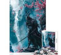 Puzzle da 1000 pezzi per adulti motivo: diavolo samurai shogun giocattoli antistress ottimi regali e giocattoli giochi rilassanti divertenti attività a casa dimensioni: 38x52cm