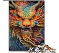 Puzzle da 1000 pezzi per adulti, motivo: drago volante fantasy, in legno, per attività divertenti a casa, regalo di compleanno, regalo da viaggio, 1000 pezzi(50x75cm)