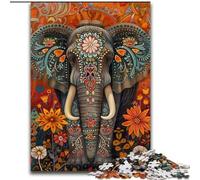 Puzzle da 1000 pezzi per adulti, motivo: elefante morto, 26x38cm, ideale come regalo di Natale e Capodanno per adolescenti