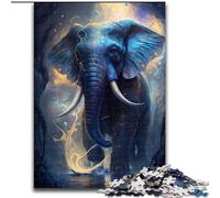 Puzzle da 1000 pezzi per adulti, motivo: elefante, puzzle in legno da sogno per adulti, regalo di Natale, Halloween, festa della mamma, Capodanno, Pasqua (dimensioni 50x75cm)