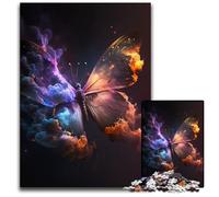 Puzzle da 1000 pezzi per adulti, motivo: farfalla e nebulosa, perfetti per riunioni di famiglia, compleanni e festività, 26X38CM/10,23x14,96 pollici.