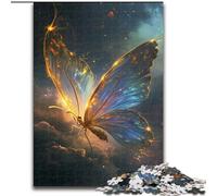 Puzzle da 1000 pezzi per adulti,motivo: farfalla,fantascienza,magico,in legno come decorazione fai da te o regalo di compleanno,50x75cm,rompicapo stimolante,giocattolo rilassante per adolescenti