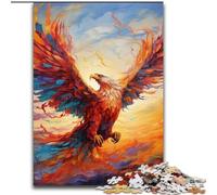 Puzzle da 1000 pezzi per adulti, motivo: fenice colorata, in cartone, dimensioni: 38x26cm, perfetto per la casa o l'ufficio, ideale come regalo di Natale.