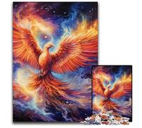 Puzzle da 1000 pezzi per adulti, motivo: fenice colorata, puzzle impegnativi per la decorazione della casa, allenamento del cervello e regali per le feste, 50x75CM/19,68x29,52 pollici.