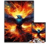Puzzle da 1000 pezzi per adulti, motivo: fenice colorata, regalo perfetto per genitori, amanti e amici - età 14+, 50x75CM/19,68x29,52 pollici