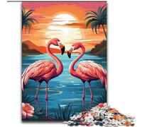 Puzzle da 1000 pezzi per adulti, motivo fenicottero, impegnativi, dimensioni 26x38cm, regalo per uomini e donne, per tutti i giorni e per occasioni speciali.