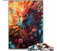 Puzzle da 1000 pezzi per adulti, motivo: fiore e fenice, rompicapo impegnativo per adolescenti, perfetto come decorazione per la casa o come regalo, dimensioni: 26x38cm