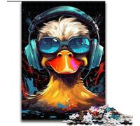 Puzzle da 1000 pezzi per adulti, motivo: fiori di anatra colorati, in legno, livello di difficoltà: principiante, ideale come regalo di compleanno e per le feste (dimensioni 38x26cm).