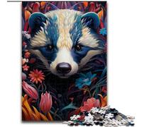 Puzzle da 1000 pezzi per adulti,motivo: fiori di tasso di miele,puzzle in legno per adulti,dimensioni 50x75cm,attività divertente per la famiglia,sfida per il cervello,regalo perfetto per adolescenti