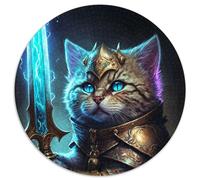 Puzzle da 1000 pezzi per adulti, motivo: gatto che tiene in braccio il suo primo figlio Puzzle mitici per adulti, perfetti per adolescenti e famiglie, feste (67,5x67,5cm)