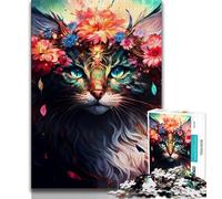 Puzzle da 1000 pezzi per adulti motivo: gatto di bellezza per adulti e adolescenti antistress sfida difficile decorazioni e regali unici per la casa (50x75cm)