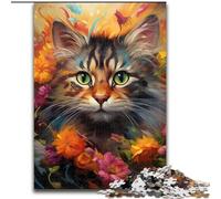 Puzzle da 1000 pezzi per adulti, motivo: gatto fantasy, impegnativo, dimensioni 26x38cm, regalo per uomini e donne, per tutti i giorni e per occasioni speciali.