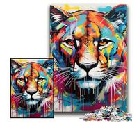 Puzzle da 1000 pezzi per adulti, motivo: graffiti Corgi, in cartone, sfida per la mente, regalo perfetto per adolescenti e decorazioni per la casa, dimensioni 26x38cm.