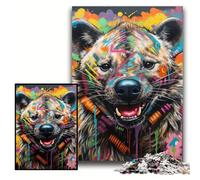 Puzzle da 1000 pezzi per adulti, motivo: graffiti di iene, puzzle da 1000 pezzi per adulti, gioco interattivo per famiglie, rompicapo, giocattolo educativo, dimensioni: 50x75cm.