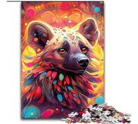 Puzzle da 1000 pezzi per adulti, motivo: iena, impegnativo, dimensioni: 50x75cm, regalo per uomini e donne, per tutti i giorni e per occasioni speciali.