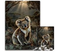 Puzzle da 1000 pezzi per adulti, motivo: Koala della foresta, in cartone, per il divertimento in famiglia, adatti come decorazione da scrivania per bambini dai 14 anni in su, dimensioni: 26x38cm