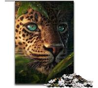 Puzzle da 1000 pezzi per adulti, motivo leopardo della giungla, per sviluppare la coordinazione occhio-mano, perfetti come regali di compleanno (dimensioni 26x38cm)