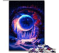 Puzzle da 1000 pezzi per adulti, motivo: Luna dei sogni cosmici, perfetto come regalo di Natale e Capodanno, regalo per le feste (dimensioni 50x75cm).